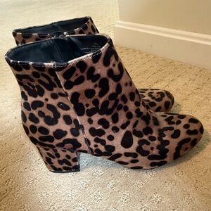 Leopard Print Ankle Boots